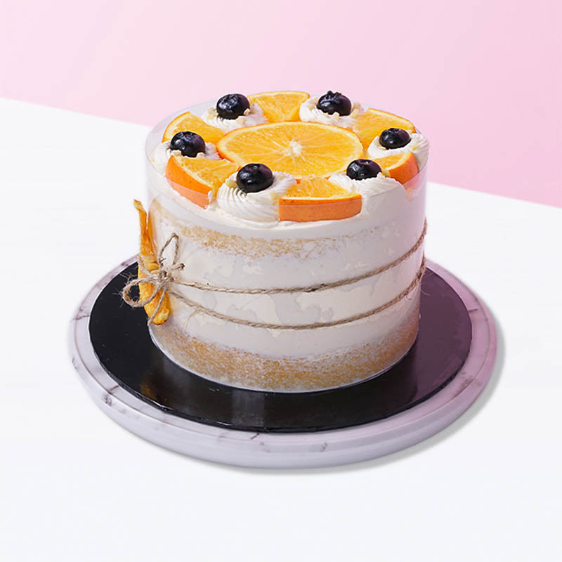 Alternative view of Valencia Orange Vegan Cake