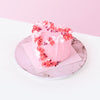 Sweet Romance Heart Cake cake Pinke Pastry - CakeRush
