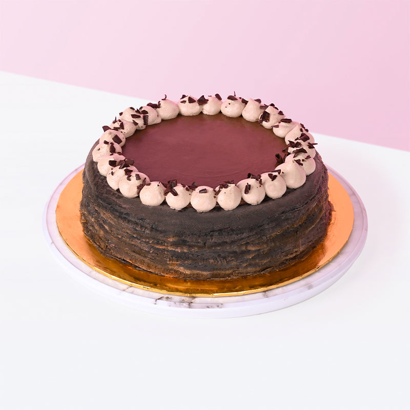 Alternative view of Divine Dark Chocolate Mille Crepe Cake