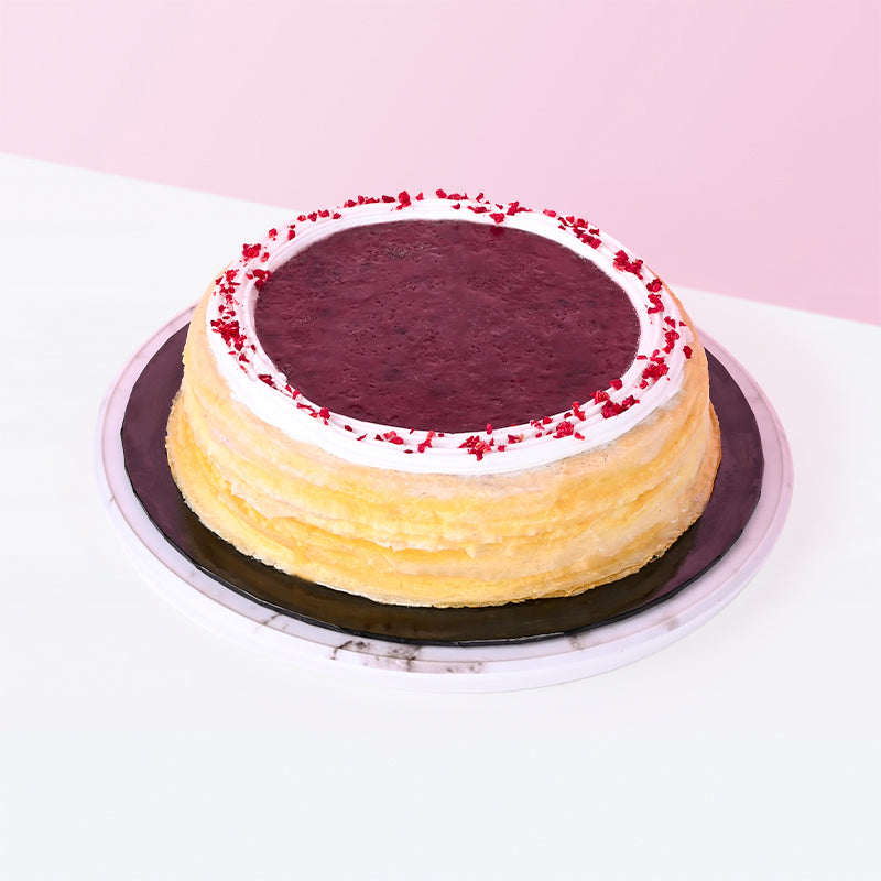 Alternative view of Double Mix Berries Mille Crepe Cake