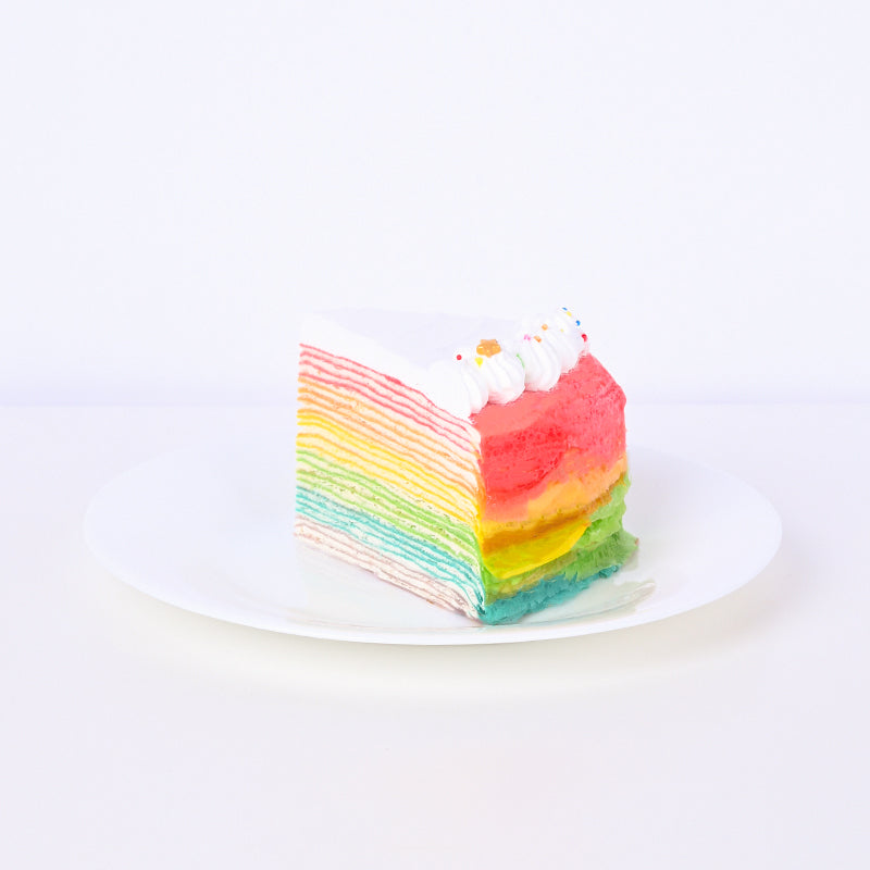Alternative view of Rainbow Mille Crepe Cake