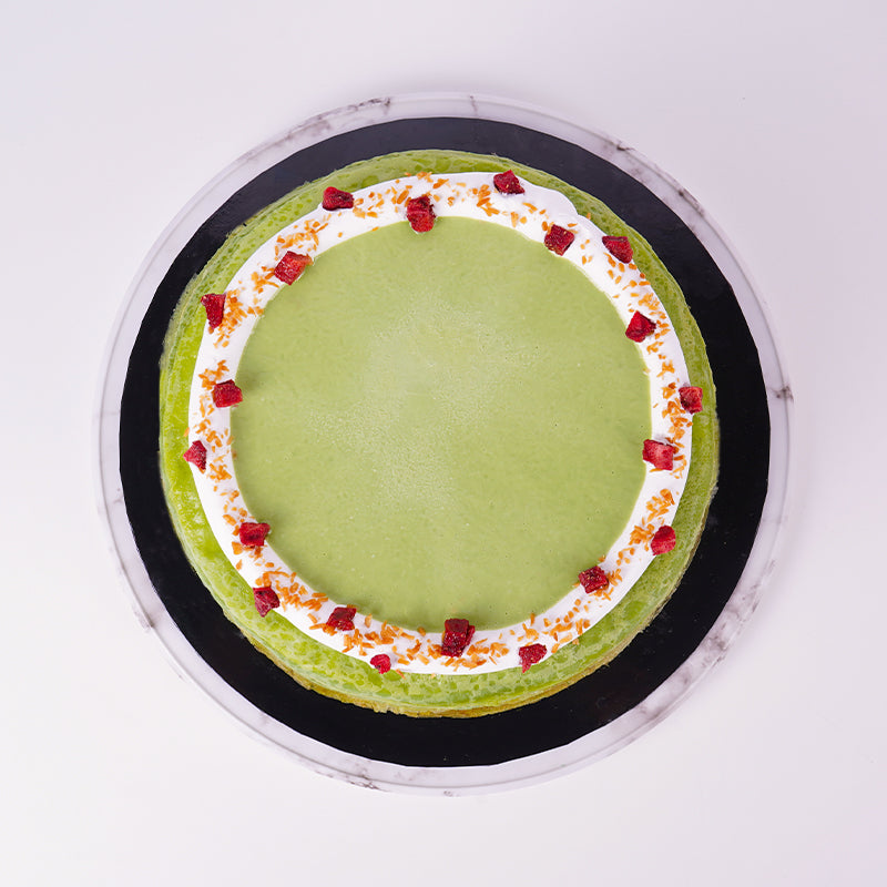 Alternative view of Ī Kaori Matcha & Red Bean Mille Crepe Cake