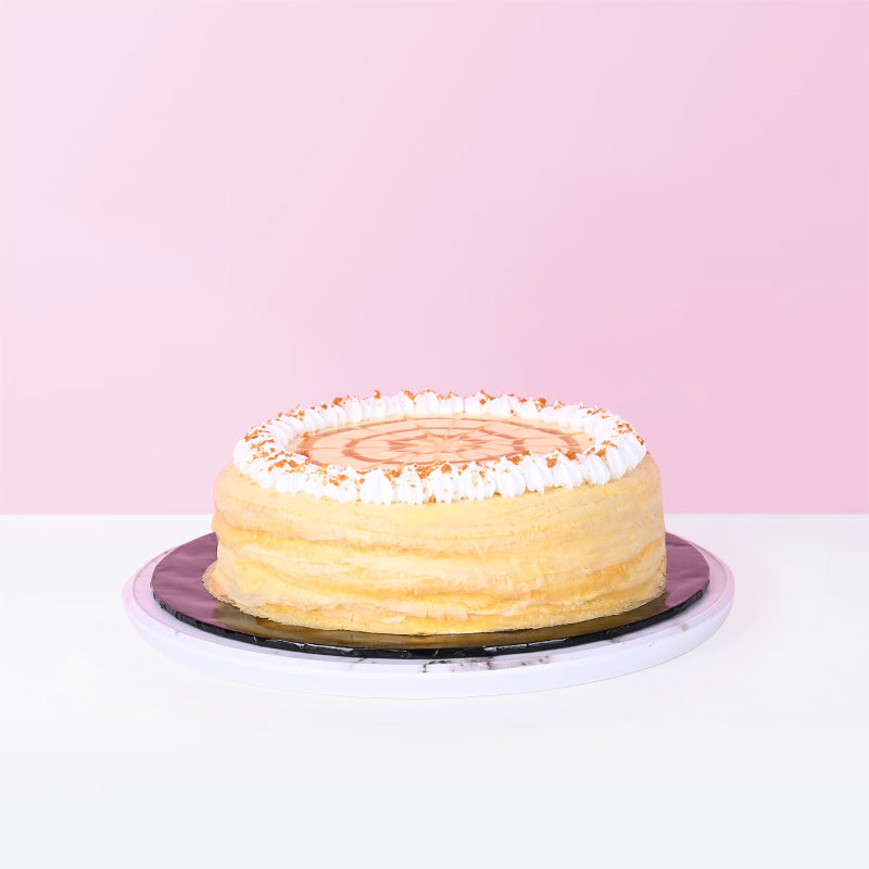 Luscious Salted Caramel Mille Crepe Cake