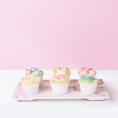 Buttercream Floral Pastel (6 Pieces) cupcake The Buttercake Factory - CakeRush