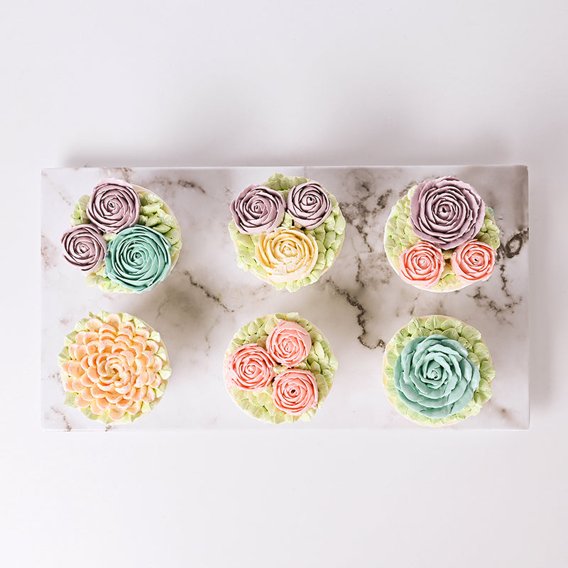 Alternative view of Buttercream Floral Pastel (6 Pieces)