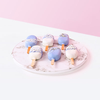 Pastel Blue (6 Pieces) Cake pops The Buttercake Factory - CakeRush